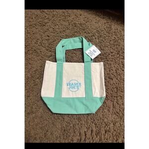 2026 Spring NEW Trader Joes Mini Pastel Canvas Tote Bag 4 Piece Set